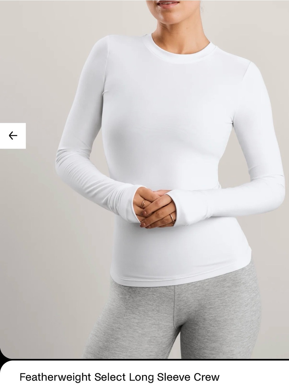 Nwt Featherweight Select Long Sleeve Crew -S